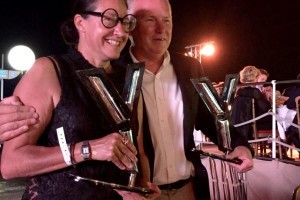 Barbara Amerio di Amer Yachts con i prestigiosi premi premi World Yachts Trophies 2016