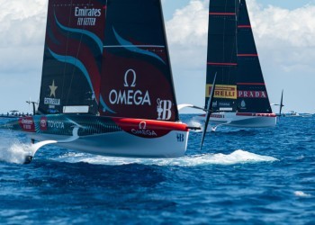 Emirates Team New Zealand prepare for first racing of 37th America's Cup