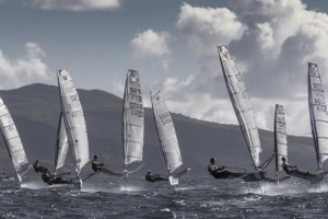 The Moths sailed four races today with reaching starts and finishes.