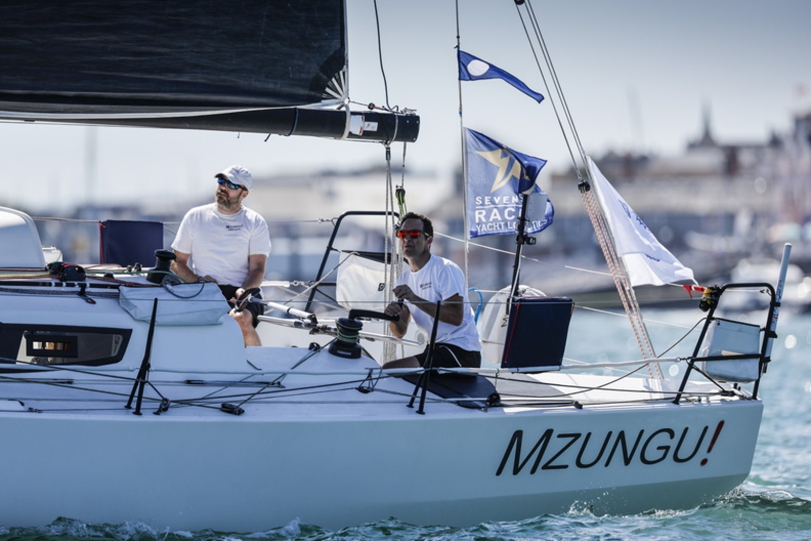 Mzungu! is the new leader in IRC Two-Handed and overall in the Sevenstar Round Britain and Ireland Race © Paul Wyeth