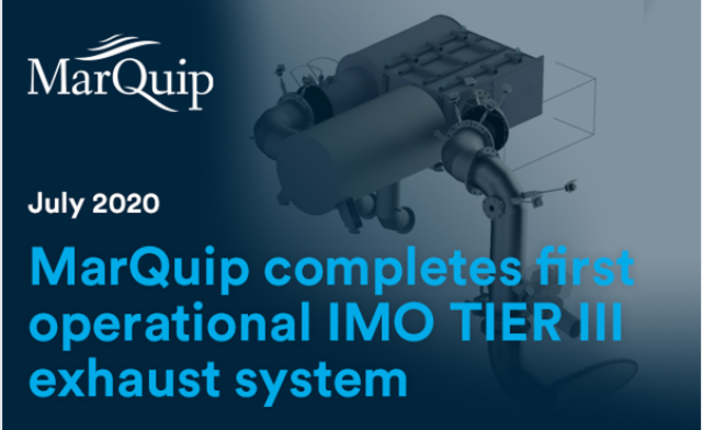 MarQuip completes first operational IMO TIER III exhaust system