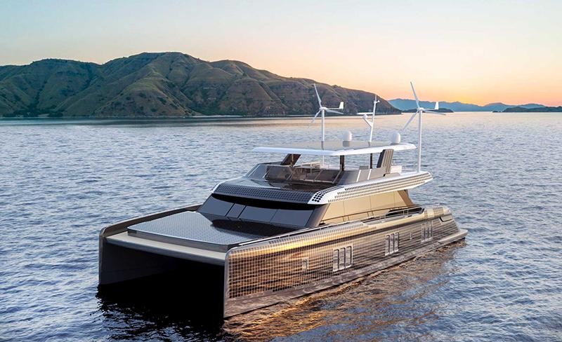 The fully-electric 80 Sunreef Power Eco: Unlimited Range