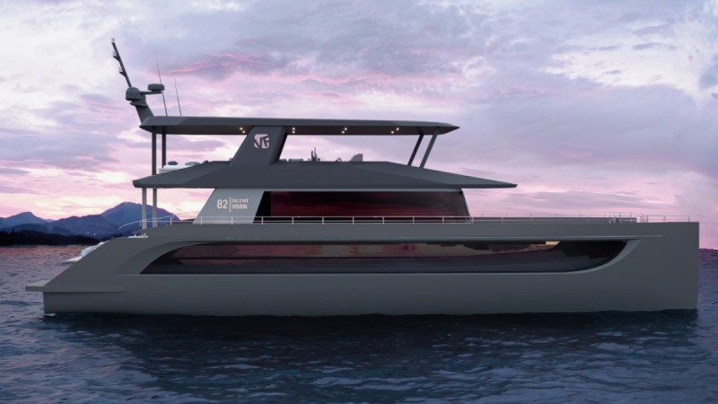 Silent-Yachts adds new full-aluminum hybrid model Silent VisionF 82