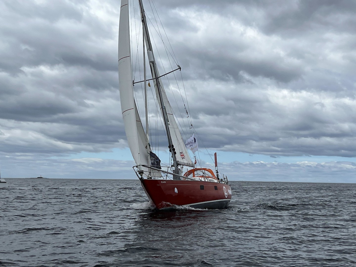 Simon Curwen – Biscay 36 'Clara' - 1200 miles to Cape Horn as first gales sweep across. Picture Credit: DD & JJ