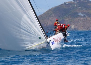 The Cape 31 Flying Jenny won class in today’s race around Tortola