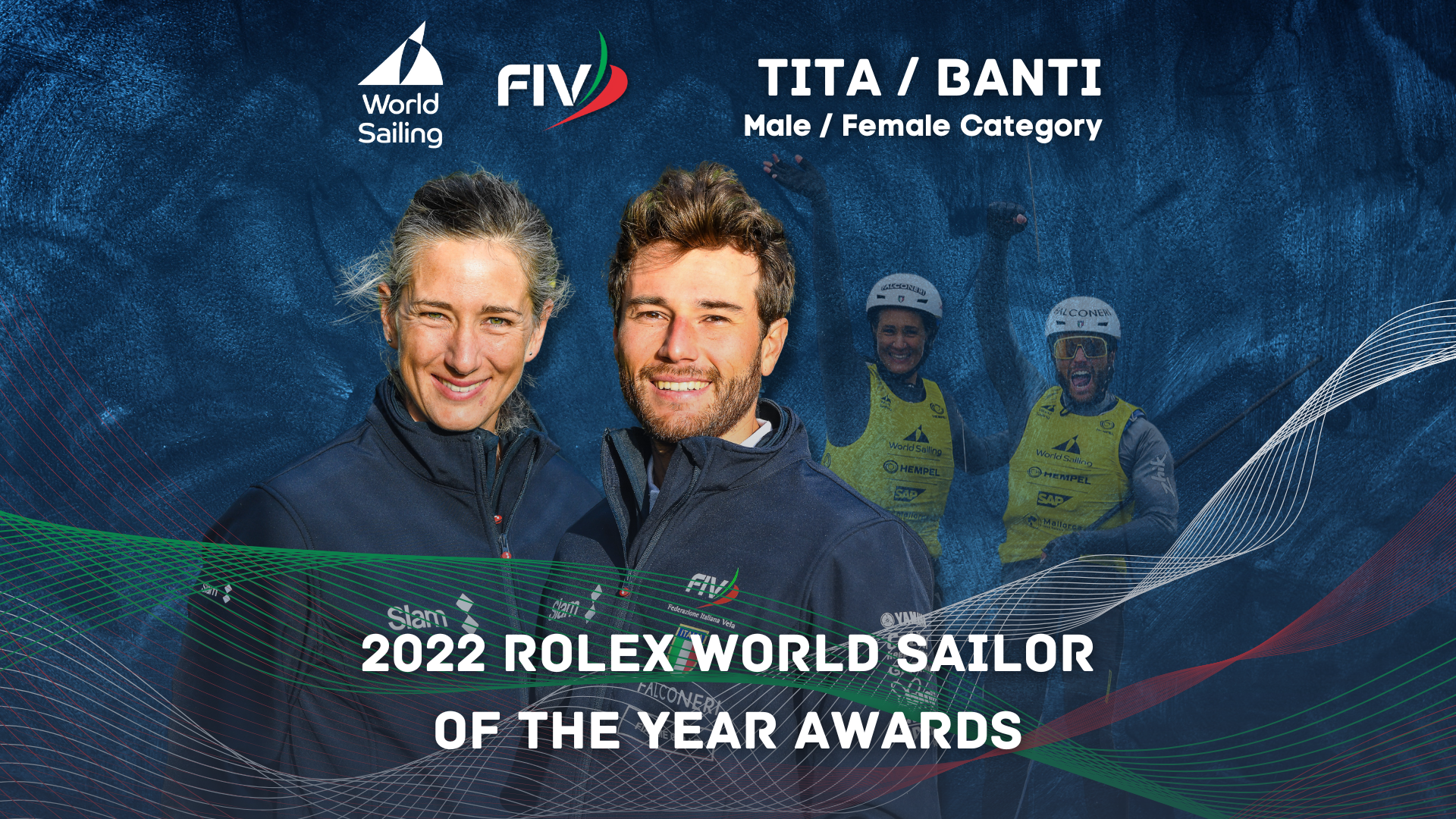 Caterina Banti and Ruggero Tita are the Rolex Sailors of Year 2022