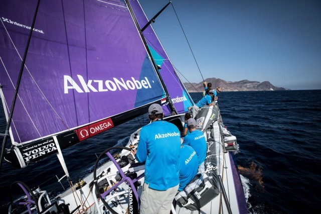 Volvo Ocean Race 2017 Leg Zero, Prologue, on-board AkzoNobel