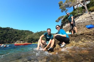 Portofino il primo giardino di alghe, custodito degli sportivi outdoor