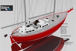 The Joshua One-design class yacht being developed for the 2022 GGR