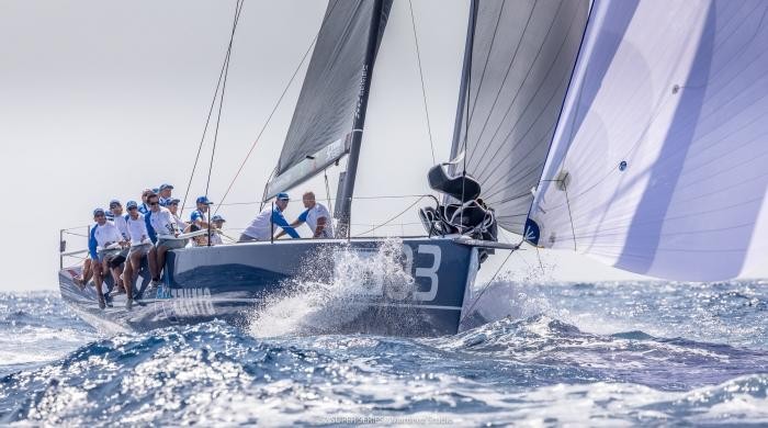 Azzurra is recovering ground at the Rolex TP52 World Championship