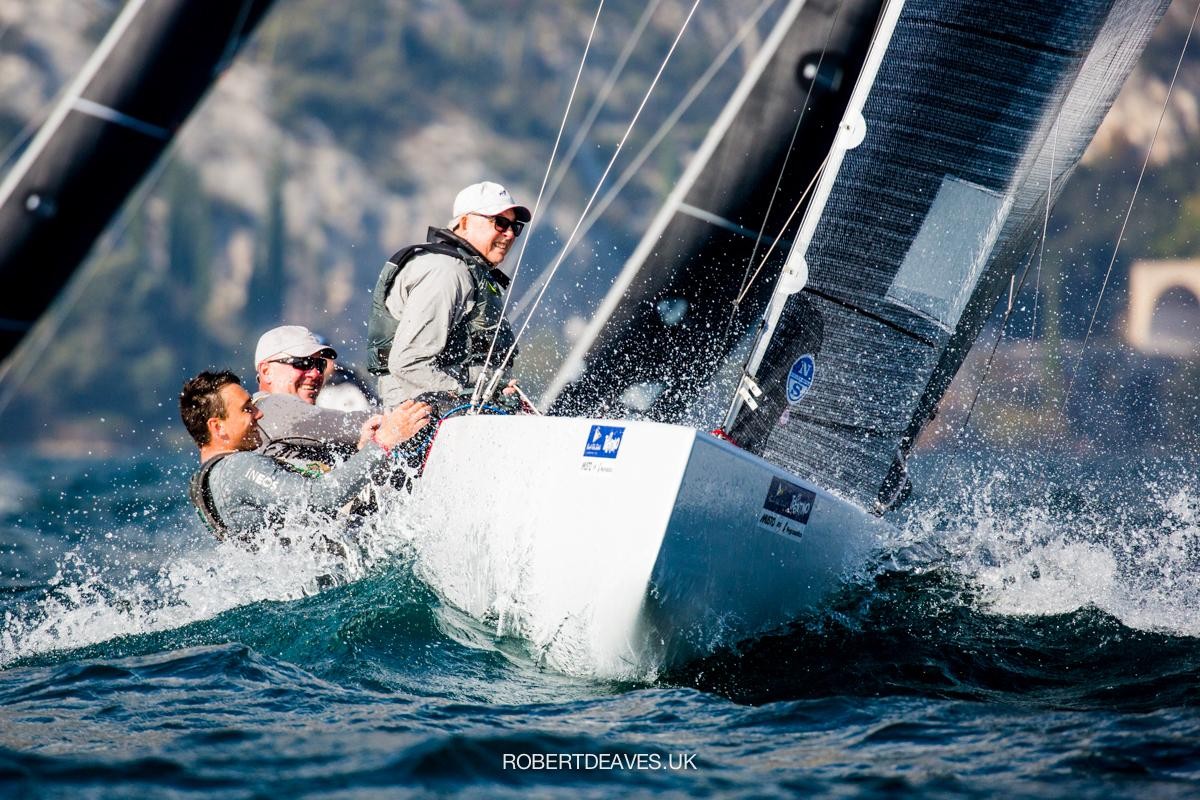Girls on Film dominates second day of 5.5 Metre Alpen Cup at Torbole to take lead
