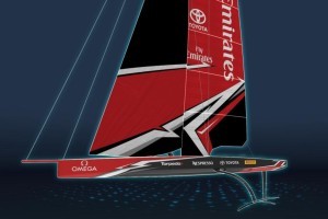 The new America's Cup class race boat concept