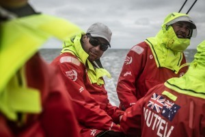 Leg 11, from Gothenburg to The Hague, day 04 on board Dongfeng. Daryl Wislang smiling. 24 June, 2018. Martin Keruzore/Volvo Ocean Race