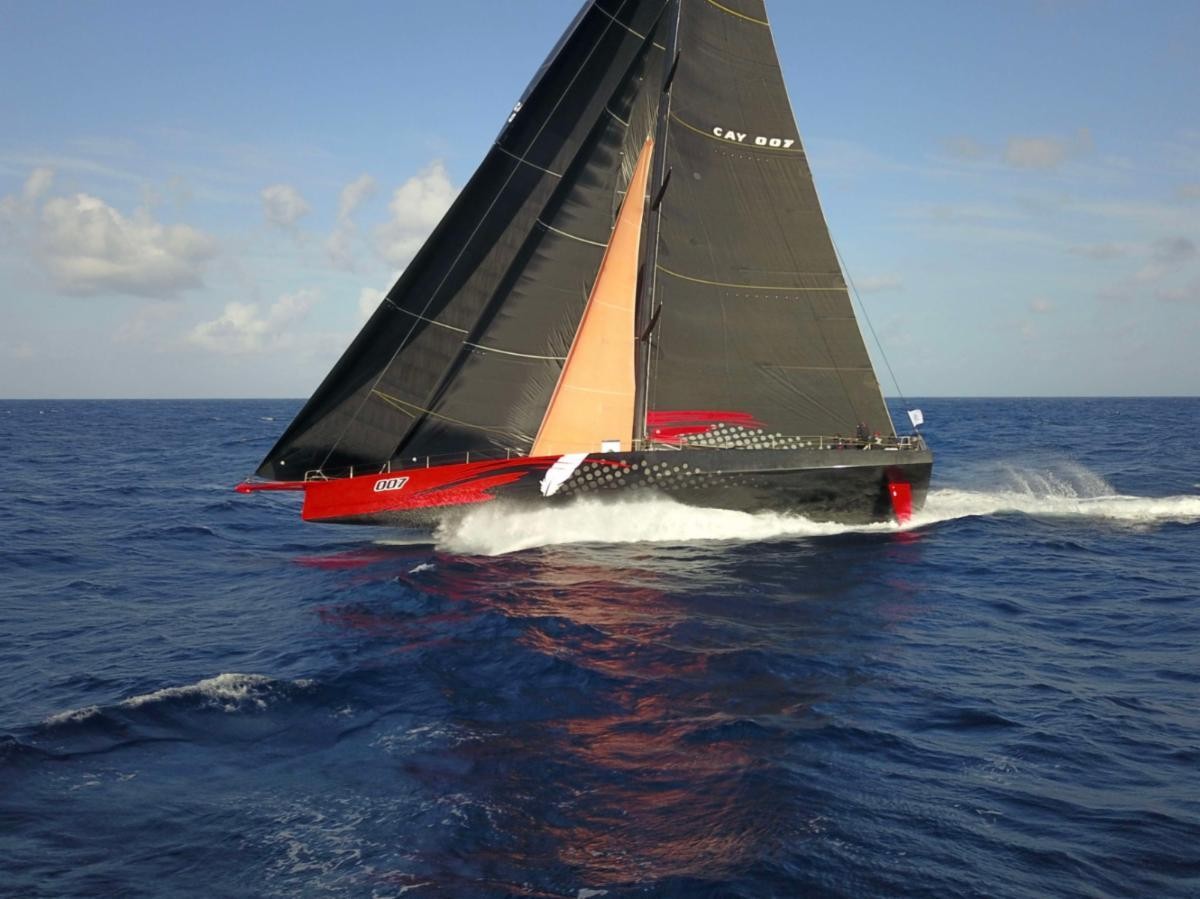 1,900 nm from Grenada -at 0900 UTC on day four of the RORC Transatlantic Race Comanche was doing 24 knots of boat speed!
Drone shot credit: Shannon Falcone @racingSF