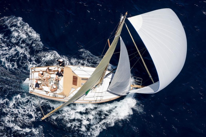 Maluka - certain to be one of the oldest and smallest yachts in this year's Rolex Fastnet Race. Sean Langman's 9m 1932 vintage  gaff-rigged classic is being shipping to the UK from Australia © Rolex/Carlo Borlenghi