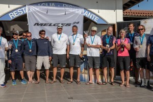 The Corinthian podium of the Marina Portoroz Melges 24 Regatta 2018 sees Lenny EST790, Taki 4 ITA778 and Andele SUI821. Photo ©ZGN/IM24CA