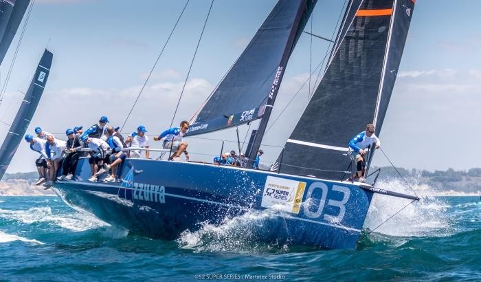 Azzurra is in the lead at the Puerto Sherry 52 Super Series