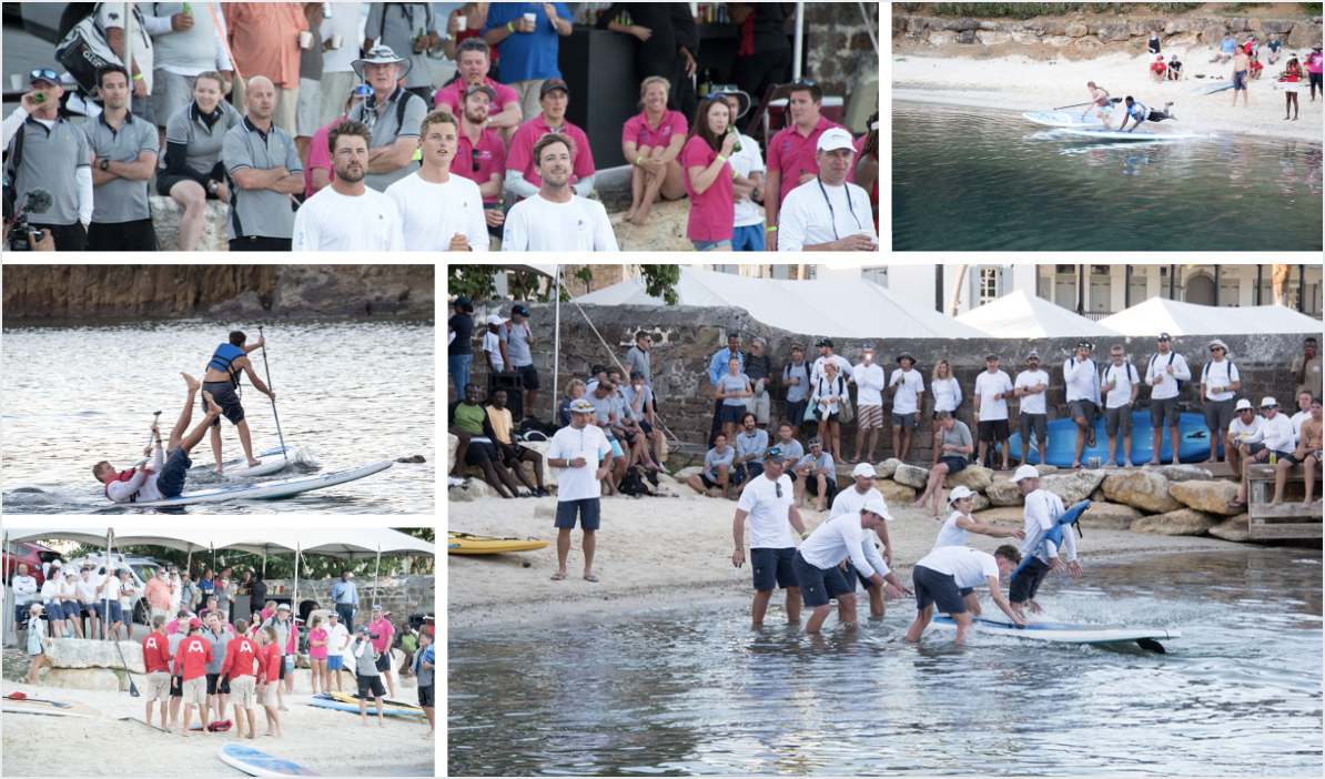 Stand-Up Paddle Board competition in aid of the National Sailing Academy Antigua. (Ted Martin)