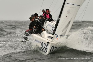 DAY ONE – 2018 West Marine J/70 World Championships  Organised by the Eastern Yacht Club