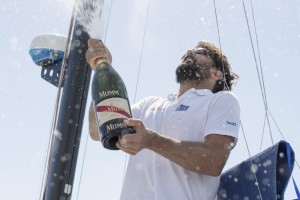 Yoann Richomme finished in first in the Class 40 after 16 days, three hours and 22 minutes at sea.