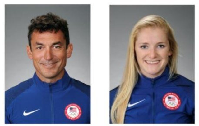 Rio 2016 U.S. Olympian Bora Gulari (Detroit, Mich.) and his teammate Helena Scutt (Kirkland, Wash.)
