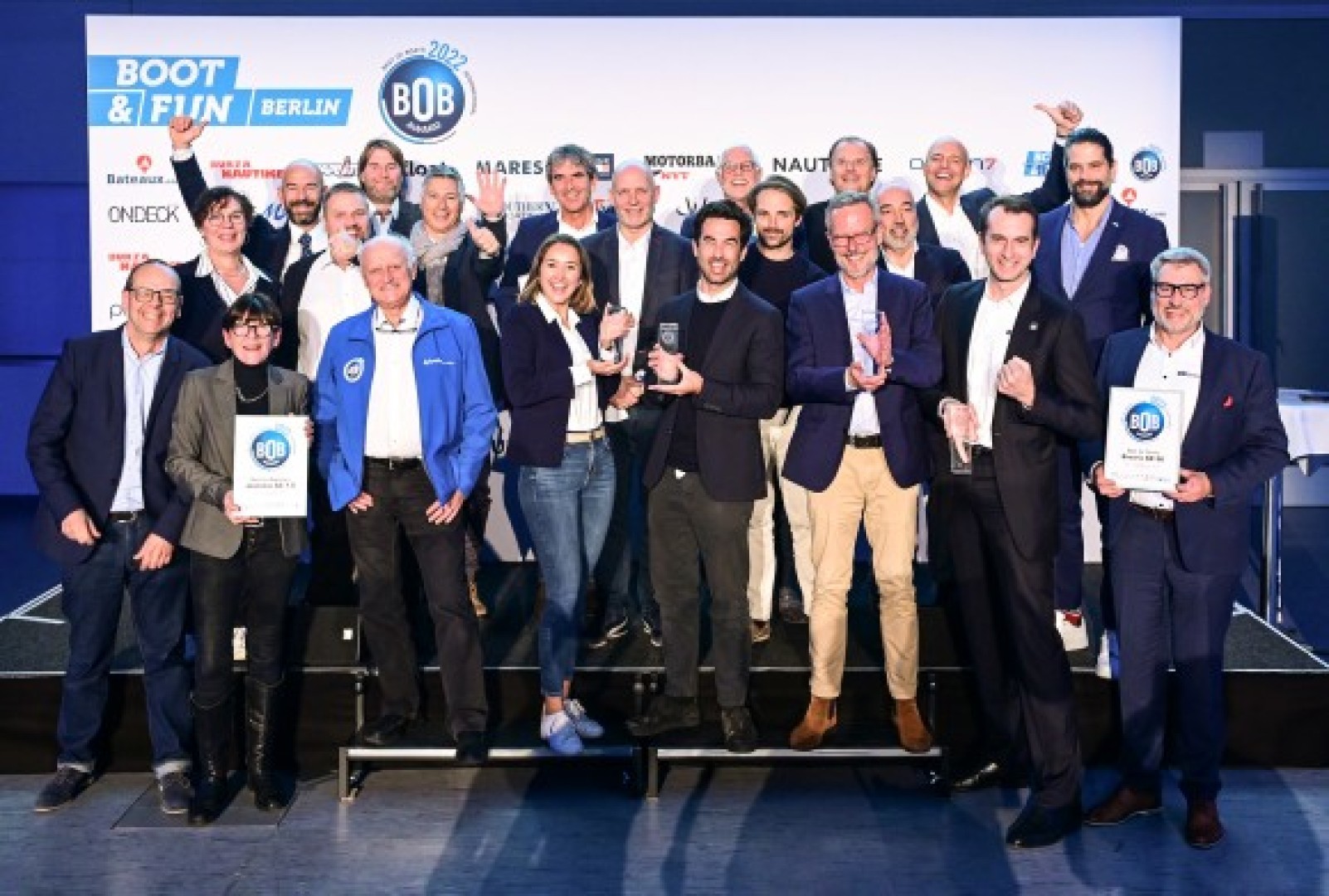 The winners and jury members of the Best of Boats Award 2022
