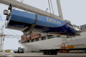 Vestas 11th Hour Racing yacht arrives in New Zealand for repairs