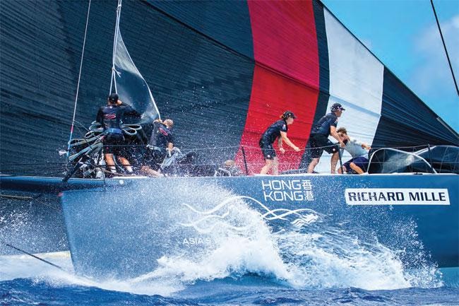 The distance race format is increasingly in vogue at Caribbean regattas. Pictured the Richard Mille Record Trophy at Les Voiles de St Barths.