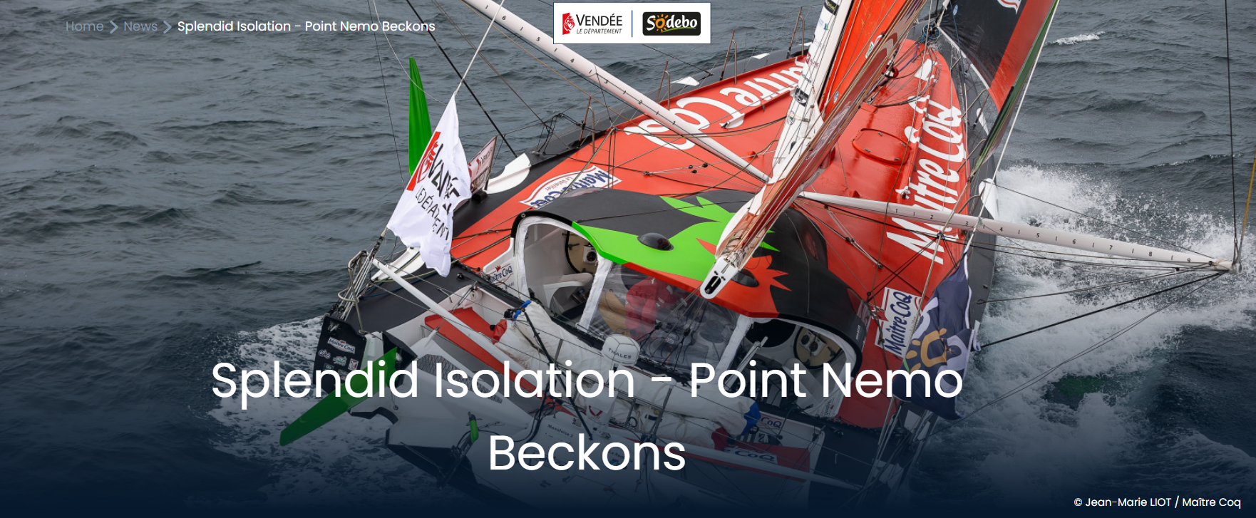 Vendée Globe: Splendid isolation - point Nemo Beckons