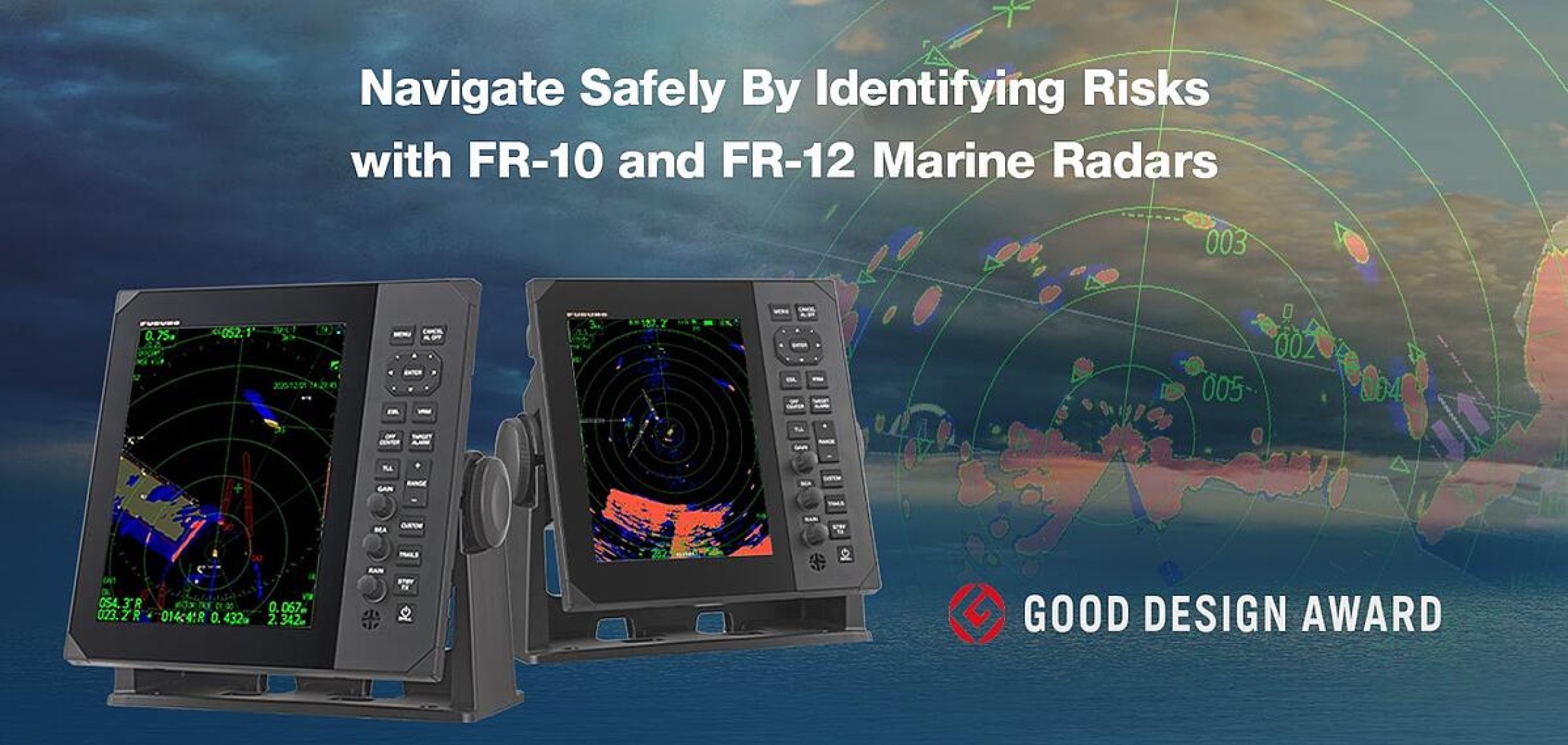Navigate Safely By Identifying Risks with FR-10 and FR-12 Color LCD Marine Radar Displays