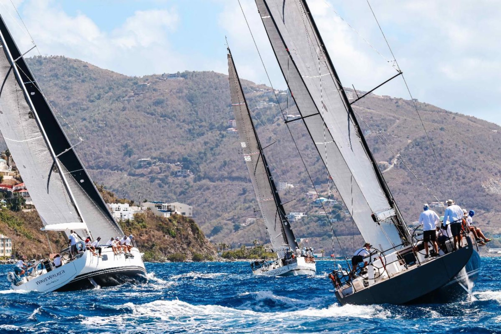Champagne sailing conditions on the final day of the 50th BVI Spring Regatta & Sailing Festival © Ingrid Abery/https://www.ingridabery.com