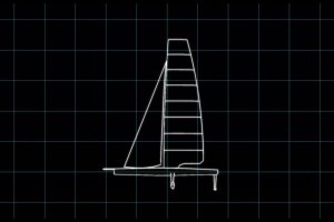 The new America's Cup class race boat concept