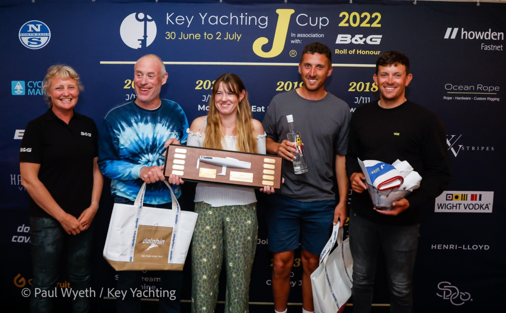 Winners are Grinners at Key Yachting J-Cup