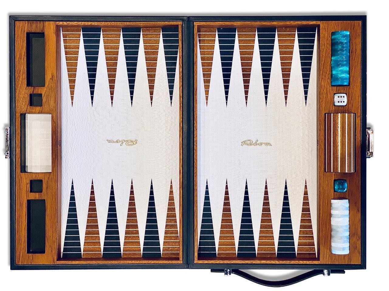 Riva Leather Backgammon