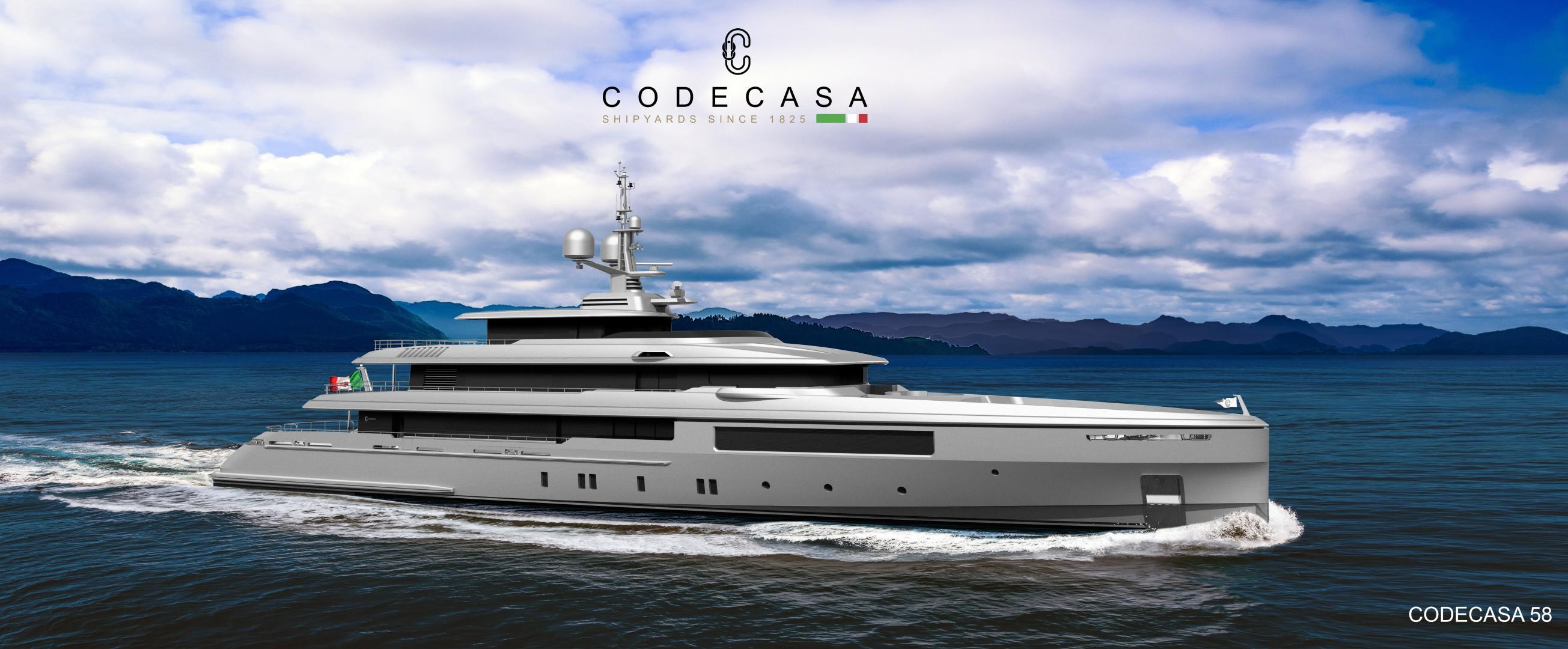 La costruzione del Codecasa 127, uno yacht di 58 mt di lunghezza