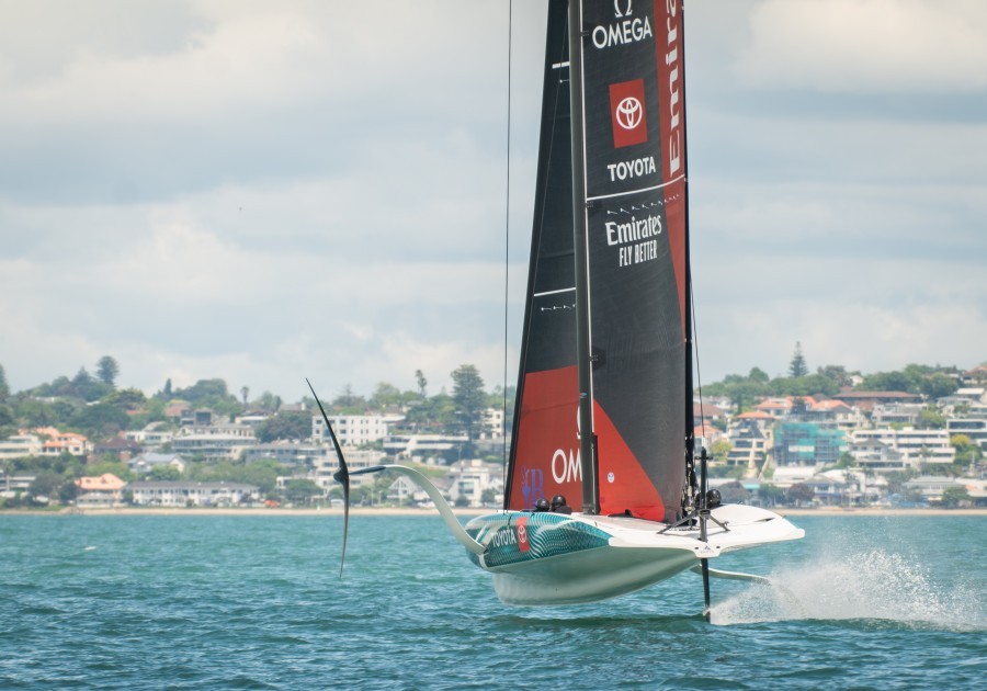 Double time- Emirates Team New Zealand back out on the water