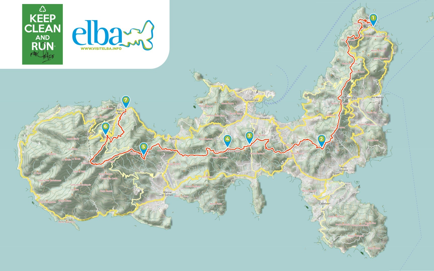 Mappa KCR22 Isola d'Elba