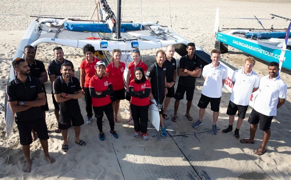 Oman Sail teams show star quality in opening Act of the Tour Voile