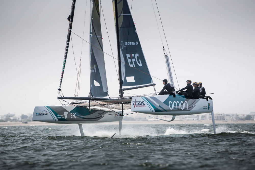 Extreme Sailing Series, Team Oman Air is still a strong second