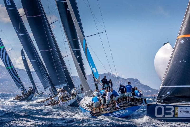 Perfect conditions for first day of Audi 52 Super Series Sailing Week