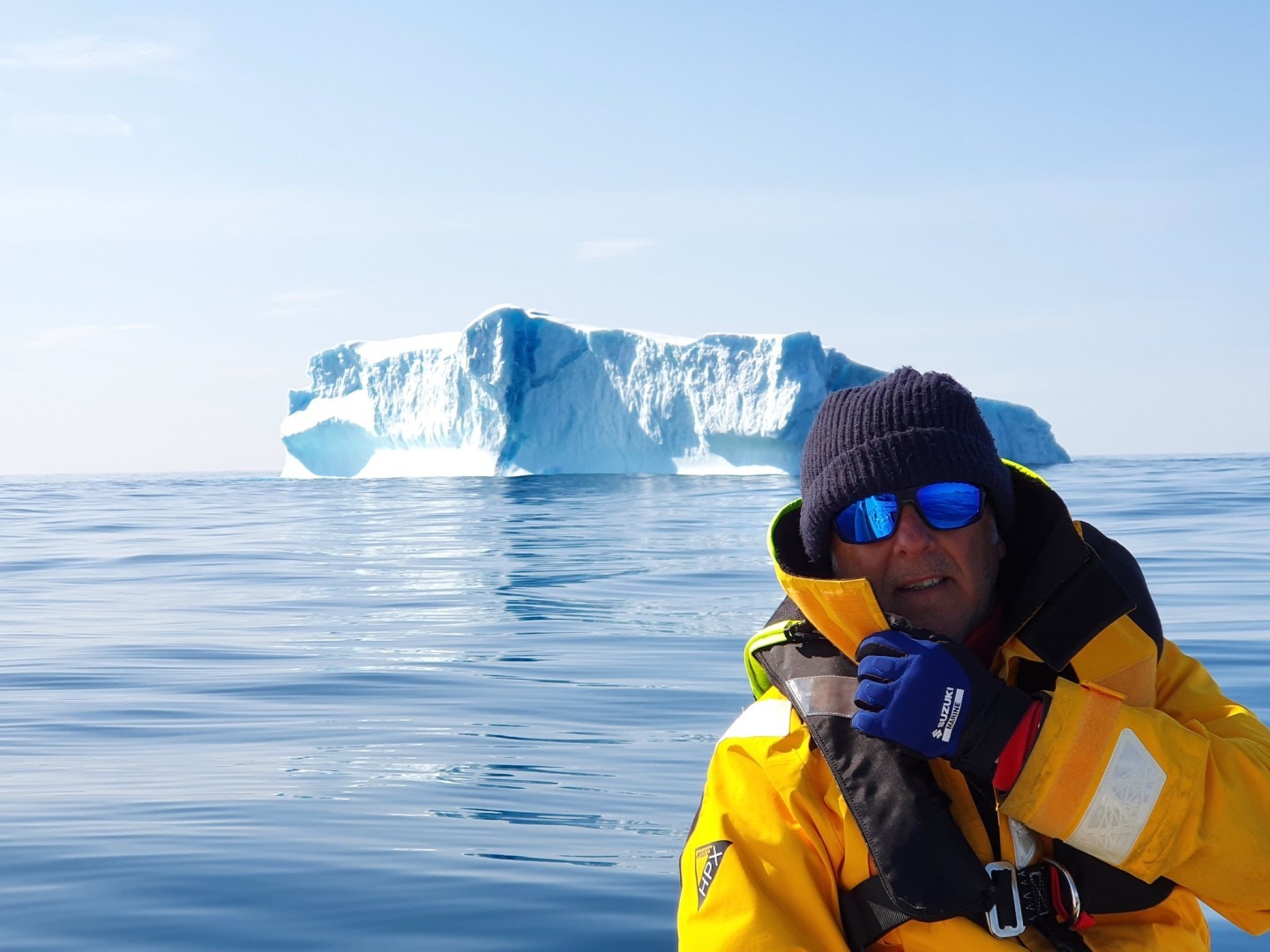 Lo Skipper Sergio Davì iceberg