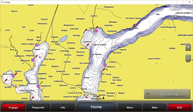 La nuova cartografia BlueChart® g3. Lago di Lugano