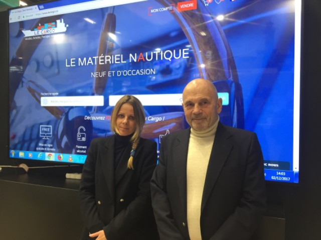 Gérard d'Aboville and Fanny Adam presented 'Le Cargo' at the Nautic Paris