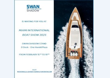 Swan Shadow at Miami International Boat Show