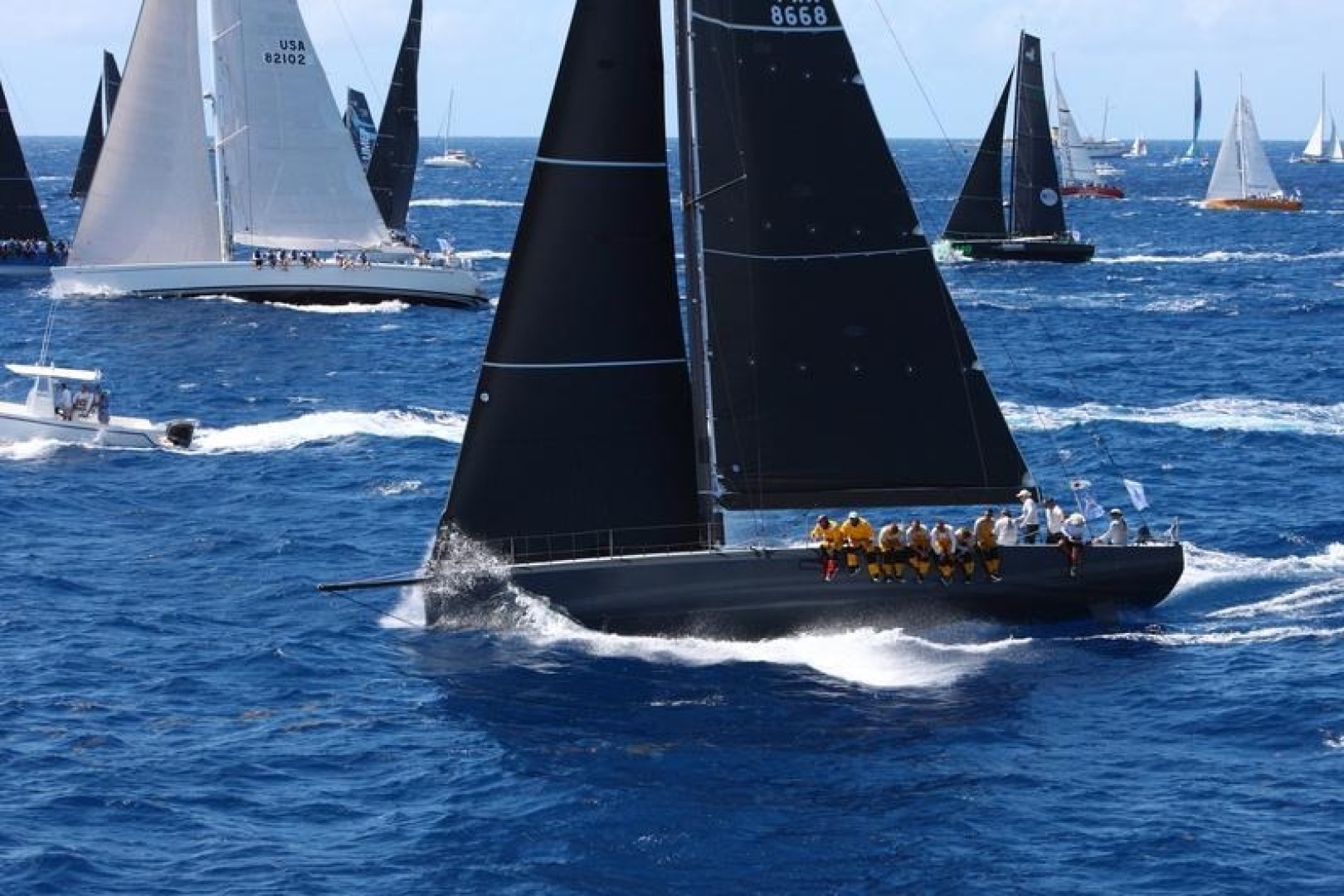 A huge variety of raceboats will be racing under the IRC Rating Rule to decide class and the overall winner of the inaugural Nelson's Cup Series.

Shown here - Eric de Turckheim's NMD54 Teasing Machine © Tim Wright/Photoaction.com