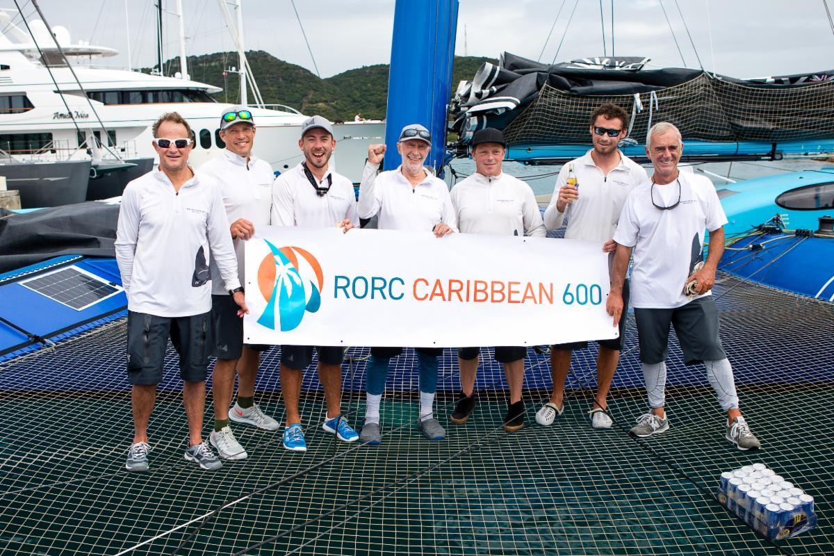 PowerPlay, Peter Cunningham's MOD70 take Multihull Line Honours Victory in the RORC Caribbean 600