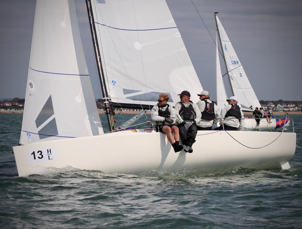 Three-way Tie at the J/70 UK Nationals Championship – day one