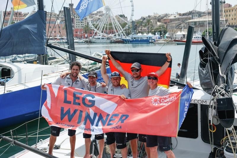 The finish of Leg 3 of The Ocean Race Europe from Alicante, Spain into Genova, Italy.
© Sailing Energy/The Ocean Race
