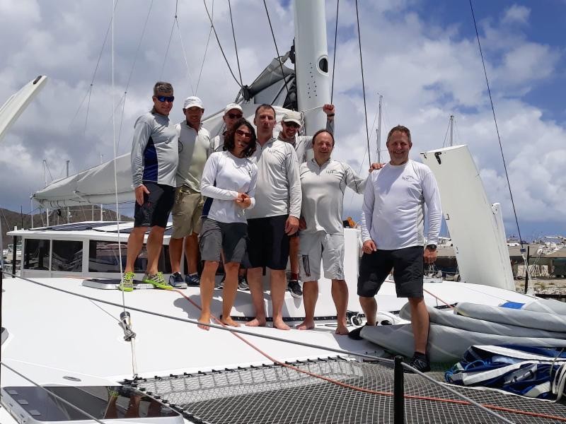 Greg Slyngstad and his crew on the Bieker 53