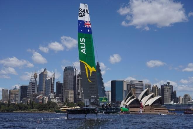 Tom Slingsby’s Australia SailGP Team hits the water ahead of home event on Sydney Harbour